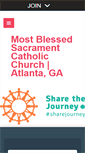 Mobile Screenshot of mostblessedsacrament.com